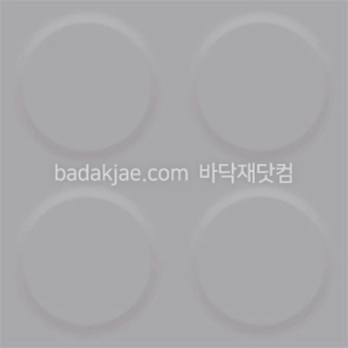 알앰 러버타일 바닥용 솔리드 라운드 TISR10 (1Box/16장/1.2평) 500*500*4mm