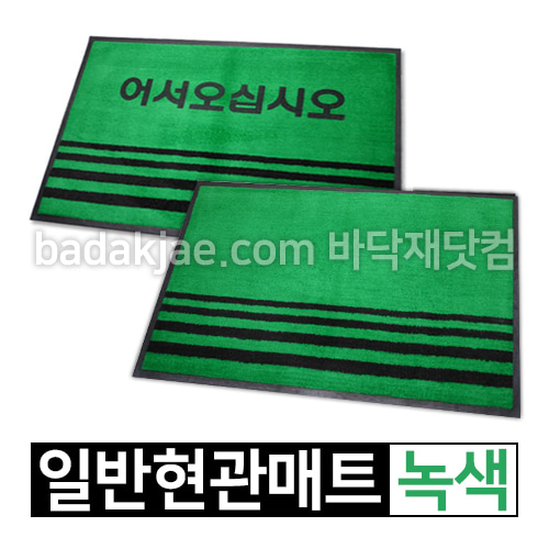 일반현관매트 카페트매트 / 녹색